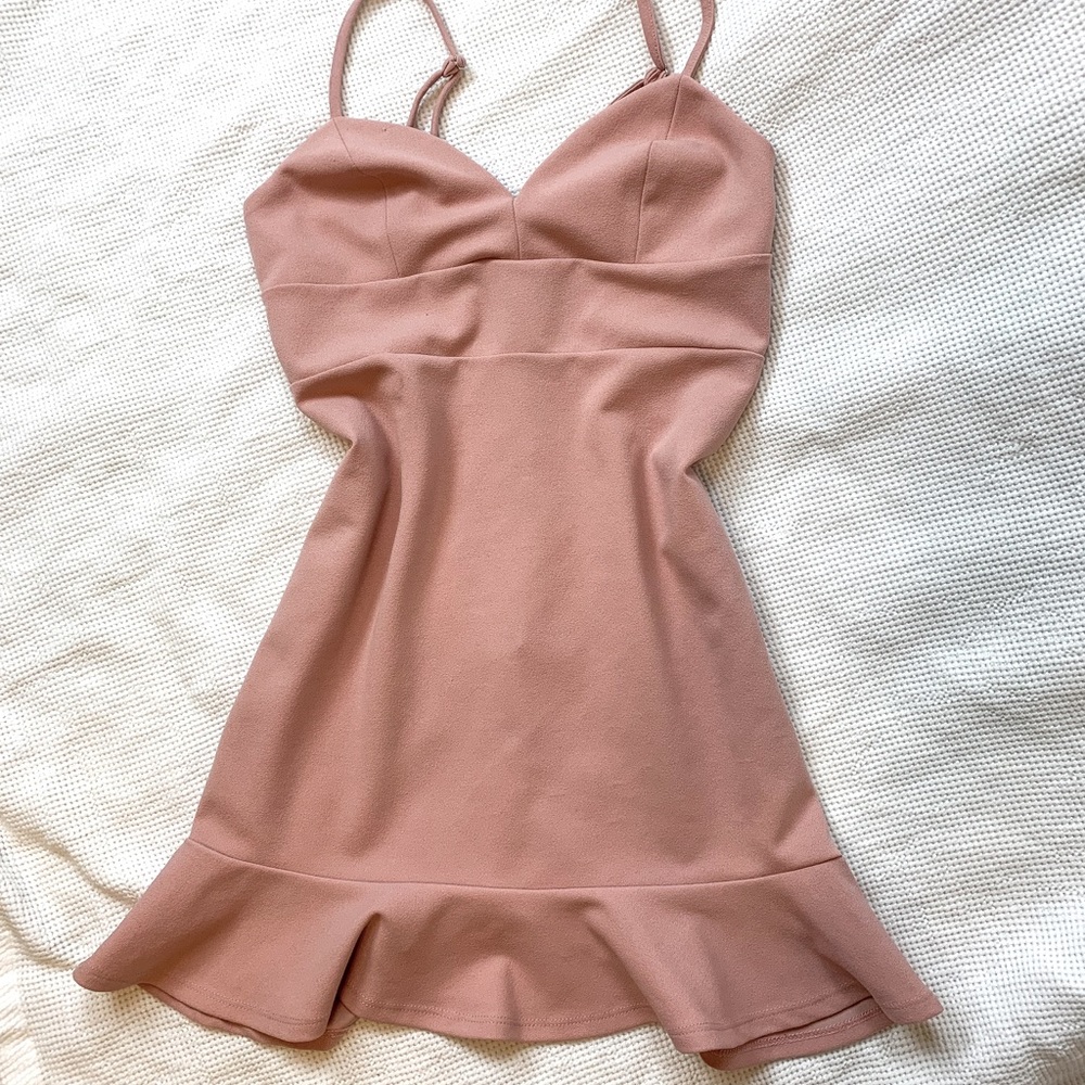 Forever 21 Mini dress pale rose pink